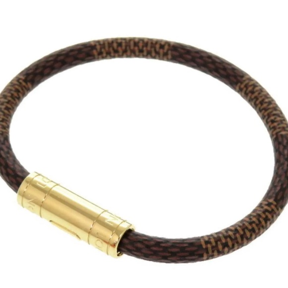 Louis Vuitton EUC Damier Brown and Gold Bracelet - Picture 1 of 2